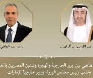 وزير الخارجية يبحث مع نظيره الإماراتى دعم مسار التهدئة وخفض التصعيد فى اليمن