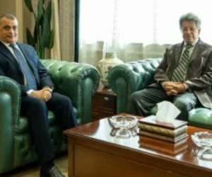وزير الدولة للإنتاج الحربى يستقبل رئيس الشركة المتحدة للخدمات الإعلامية