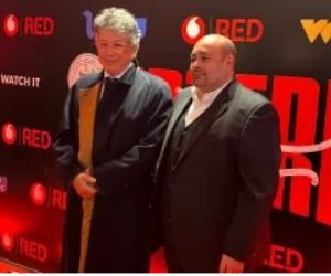 طارق نور رئيس مجلس إدارة الشركة المتحدة يحضر احتفالية مسلسل ميد تيرم