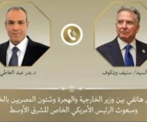 وزير الخارجية يؤكد لمبعوث ترامب ضرورة تنفيذ استحقاقات المرحلة الثانية بغزة