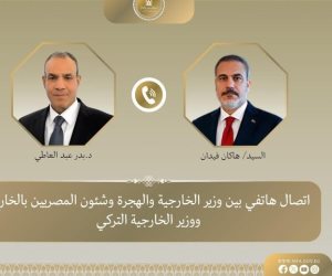 اتصال هاتفي بين وزير الخارجية ونظيره التركي للتشاور والتنسيق بشأن التطورات الإقليمية