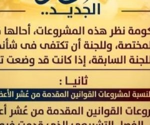 وزارة الشؤون النيابية توضح مصير مشروعات القوانين قبل مجلس النواب الجديد