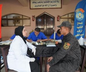 حملة للتبرع بالدم بقطاع الأمن المركزي 