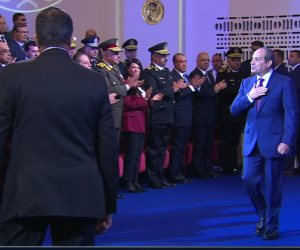 الرئيس السيسى يصل إلى مقر احتفالية عيد الشرطة الـ 74