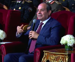 الرئيس السيسى عن اصطفاف قوات الداخلية: دول أبناء وبنات شعبنا لحماية مصر