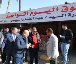 محافظ الجيزة يتفقد سوق "اليوم الواحد" بالحوامدية لتوفير السلع بأسعار مناسبة