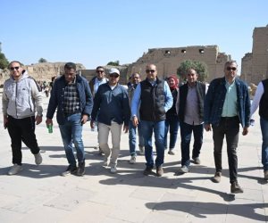 الأمين العام للمجلس الأعلى للآثار يتفقد عدداً من المشروعات الأثرية بالأقصر