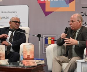 مناقشة روايتي "أم العواجز" و"جاءكم الرسول" للمستشار محمد الدمرداش في ندوة بمعرض الكتاب 