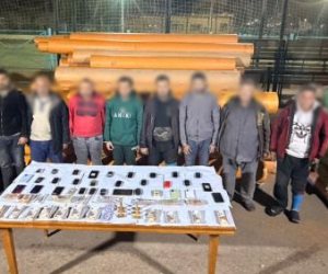 الأجهزة الأمنية تتمكن من ضبط عناصر تشكيل عصابى لقيامهم بسرقة مواسير الغاز الطبيعى