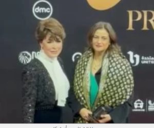 علا الشافعى وأنوشكا على ريد كاربت حفل المتحدة للخدمات الإعلامية