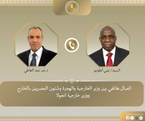 اتصال هاتفي بين وزير الخارجية ونظيره الأنجولي
