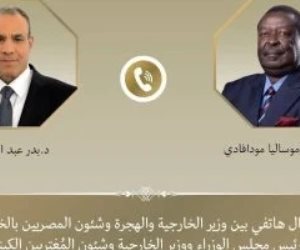 وزير الخارجية يبحث مع نظيره الكينى تعزيز التعاون بين البلدين