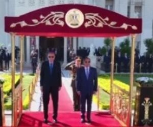 الرئيس التركى يصل القاهرة ومراسم استقبال رسمية بقصر الاتحادية