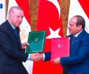 الرئيس السيسى وأردوغان يوقعان بيان مجلس التعاون الاستراتيجي المصري التركي