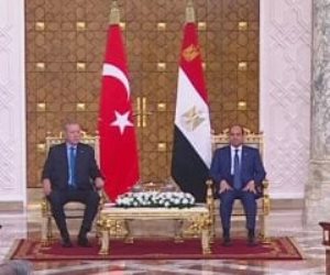الرئيس السيسى ونظيره التركى يعقدان مؤتمرا صحفيا بقصر الاتحادية