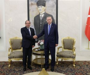 الرئيس السيسى يستقبل نظيره التركى رجب طيب أردوغان بقصر الاتحادية اليوم