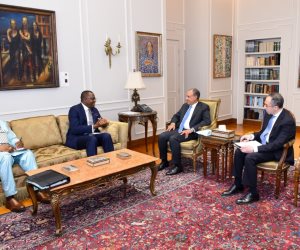 وزير الخارجية يستقبل رئيس لجنة العشرة الإفريقية لإصلاح مجلس الأمن