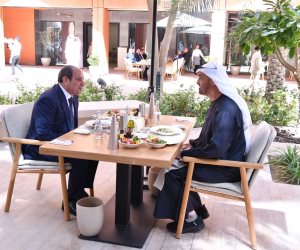 الرئيس السيسى ونظيره الإماراتى يؤكدان على ضرورة التنفيذ الكامل لاتفاق وقف الحرب فى غزة