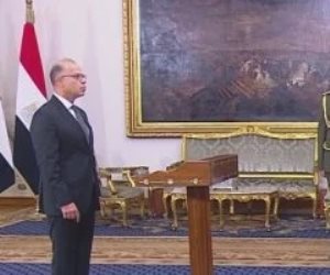 محمد فريد صالح يؤدى اليمين الدستورية وزيرا للاستثمار أمام الرئيس السيسى