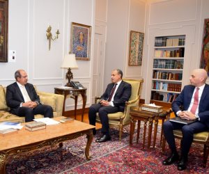 وزير الخارجية يستقبل رئيس الجامعة البريطانية في مصر
