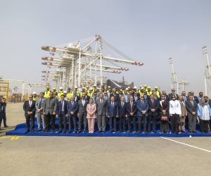 وزير النقل يشهد انطلاق التشغيل التجريبي التجاري لمحطة الحاويات "تحيا مصر" بميناء دمياط