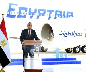 مدبولي يشهد الاحتفال بانضمام أول طائرة من طراز Airbus A350-900 لأسطول الناقل الوطني