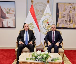 وزير العدل يستقبل رئيس مجلس القضاء الأعلى لتهنئته بتولي مهام منصبه.. صور