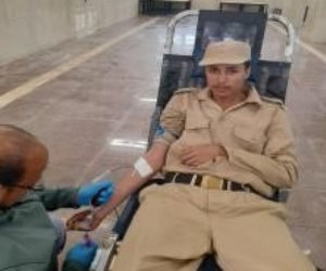 حملة للتبرع بالدم بمديرية أمن الأقصر 