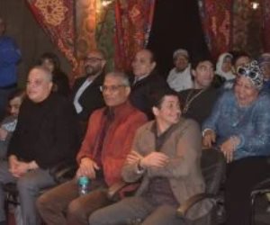 تامر عبدالمنعم يفتتح خيمة البيت الفني للفنون الشعبية في قاعة صلاح چاهين