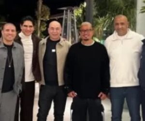 حسام حسن ينشر صورة مع عمرو دياب فى حفل سحور