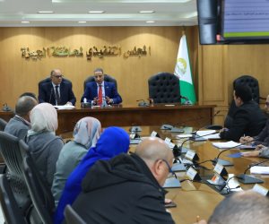 محافظ الجيزة يوجه بالالتزام بالجداول الزمنية ودفع عجلة المشروعات الخدمية