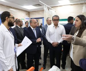 وزير الصحة يتفقد أول نموذج مرجعي لرعاية السكتة الدماغية الشاملة بمستشفى القناطر الخيرية