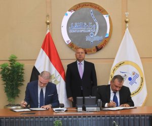  وزير النقل يشهد توقيع بروتوكول تعاون بين شركة القناة للتوكيلات الملاحية وشركة تراست للتجارة والنقل