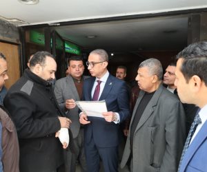 محافظ الجيزة يتفقد مقر هيئة النظافة والتجميل بالجيزة لمتابعة انتظام العمل