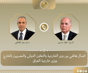 وزير الخارجية يبحث هاتفيا مع نظيره العراقي سبل خفض التصعيد الإقليمي ويدين انتهاك سيادة العراق 