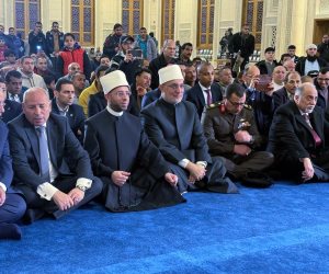 مفتي الجمهورية يشهد احتفال الأوقاف بذكرى انتصارات العاشر من رمضان بمسجد العزيز الحكيم بالمقطم 