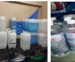 ضبط 11 طن كحول طبي و850 ألف قرص دوائي مجهول المصدر داخل مخازن ومصنع بدون ترخيص