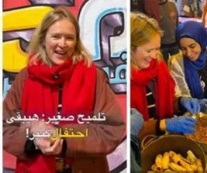 المستشارة الإعلامية لسفارة ألمانيا بتلف المحشى خلال تجهيز إفطار المطرية