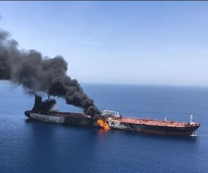 إيران تعلن إحراق ناقلة نفط مملوكة لأمريكا بالقرب من حدود الكويت