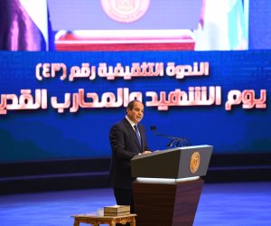 الرئيس السيسى: الشهداء جادوا بحياتهم دفاعاً عن تراب هذا الوطن وحفاظاً على كرامته وضماناً لأمنه