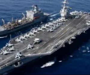 مسئول أمريكى عن الحريق فى حاملة الطائرات جيرالد فورد : علي الأرجح خلل كهربائى 