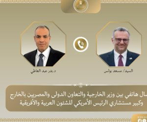 اتصال هاتفي بين وزير الخارجية وكبير مستشاري الرئيس الأمريكي للشئون العربية والأفريقية لبحث تطورات الأوضاع في لبنان