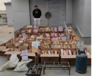 الأجهزة الأمنية تضبط 59 قضية إتجار فى الألعاب النارية