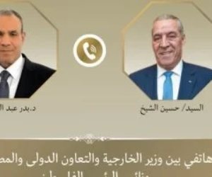 وزير الخارجية يبحث هاتفيا مع نائب الرئيس الفلسطينى تطورات الأوضاع فى فلسطين