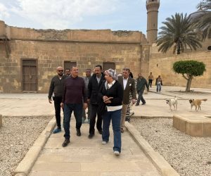 أمين المجلس الأعلى للآثار يتفقد مشروعات الترميم بقلعة صلاح الدين الأيوبي