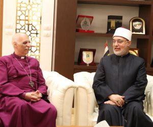 مفتي الجمهورية يستقبل وفد الكنيسة الأسقفية لتقديم التهنئة بعيد الفطر المبارك