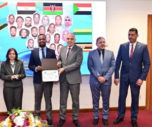 الرى تكرم 24 متدرب من 8 دول أفريقية شاركوا بالدورة التدريبية الإقليمية لدبلوم "هندسة هيدروليكا أحواض الأنهار"