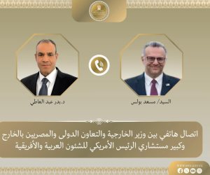 اتصال هاتفي بين وزير الخارجية وكبير مستشاري الرئيس الأمريكي للشئون العربية والأفريقية لبحث مستجدات الأوضاع الإقليمية