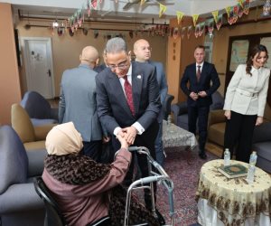 محافظ الجيزة يزور دور الأيتام ورعاية المسنين بالعجوزة