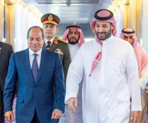 الرئيس السيسى والأمير محمد بن سلمان يبحثان في جدة تطورات الأوضاع الاقليمية 